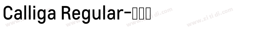 Calliga Regular字体转换